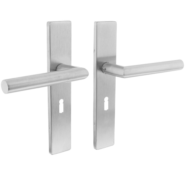 Intersteel Deurkruk Hoek 90° op verdekt schild Recht SL56 RVS