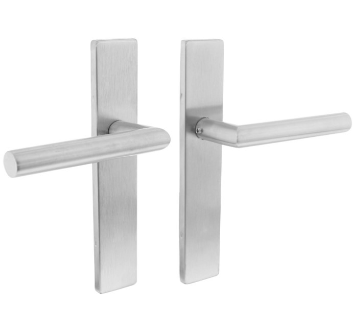 Intersteel Deurkruk Hoek 90° op verdekt schild Recht blind RVS