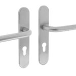 Deurkruk Recht op verdekt schild Ovaal PC72 RVS