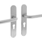 Deurkruk Recht op verdekt schild Ovaal PC55 RVS