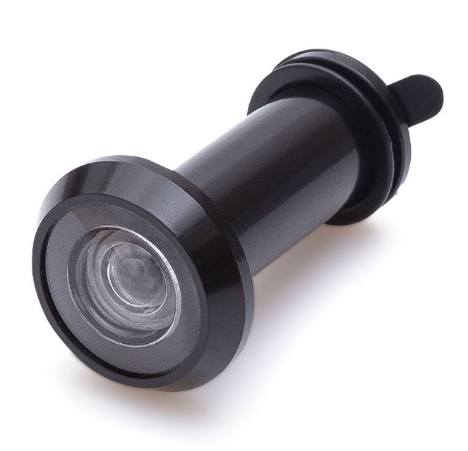 Deurspion 200 ° Zwart