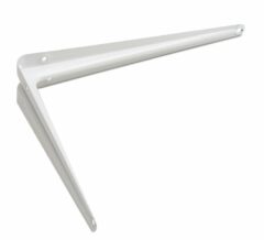 Plankdrager staal geperst Wit Gelakt 90x65 mm