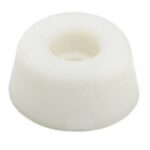Deurstopper rubber wit Ø20x10 mm