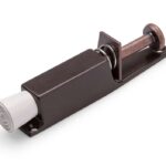 Deurvastzetter voetstift 25x120 mm bruin