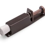 Deurvastzetter voetstift 30x165 mm bruin