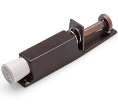 Deurvastzetter voetstift 30x165 mm bruin