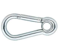 Karabijnhaak met kous 80x8 mm verzinkt