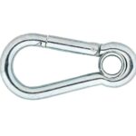 Karabijnhaak met kous 60x6 mm verzinkt