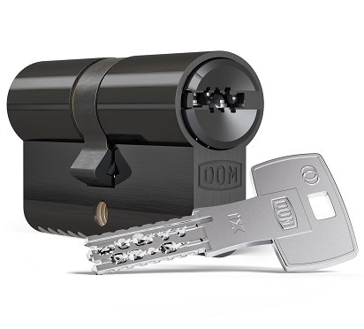 DOM ix TwinStar cilinder SKG3 zwart