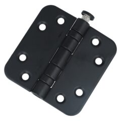 Kogellagerscharnier 7676 mm ronde hoek mat zwart