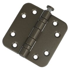 Kogellagerscharnier 7676 mm ronde hoek brons