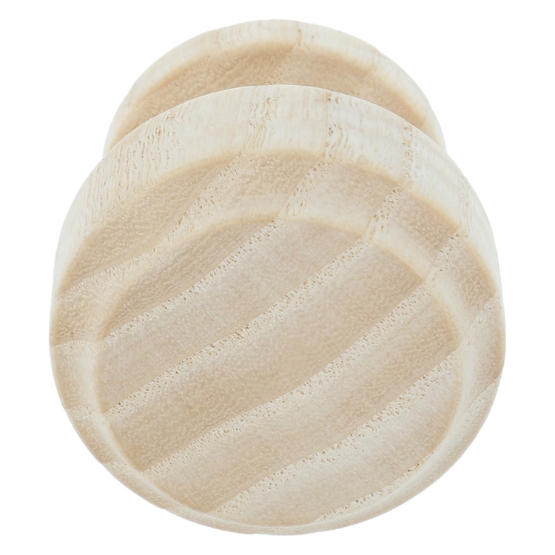 Intersteel Knop 37 mm recht met rand essenhout