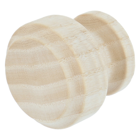 Intersteel Knop 37 mm recht met rand essenhout