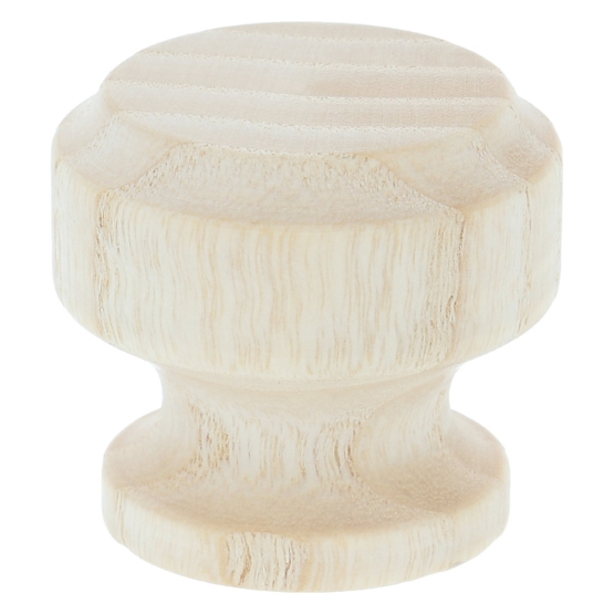 Intersteel Knop 37 mm recht met rand essenhout