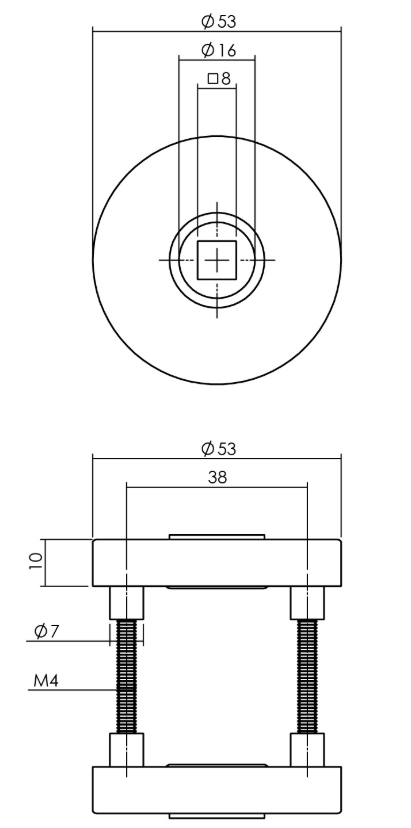 SKG3 Veiligheid Achterdeur Set Rond 212 rvs - Afbeelding 2