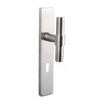 Lavuzo deurkruk Pesaro rvs met rechthoekig schild SL72