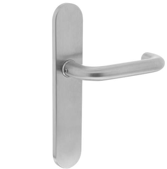 Intersteel enkele Deurkruk rond Ø19mm rechts verdekt blind rvs