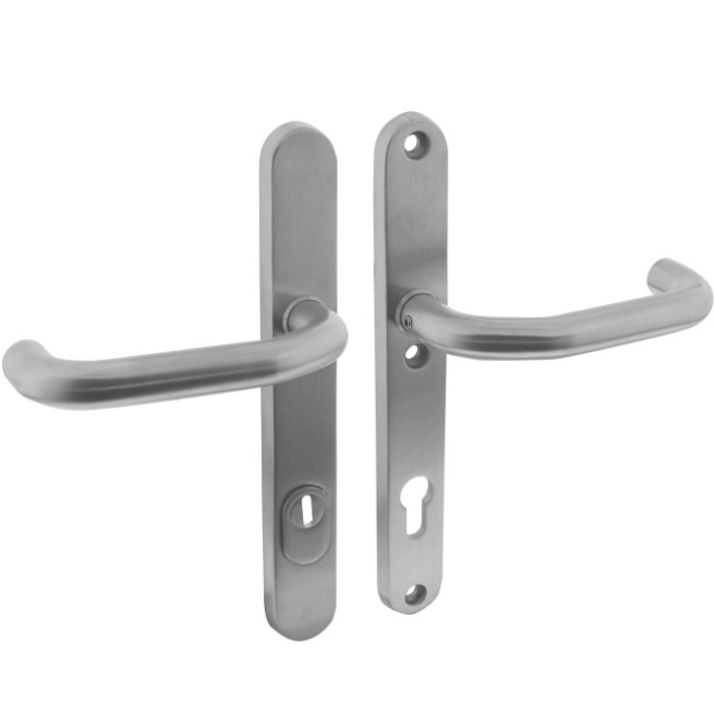 Intersteel Veiligheidsbeslag PC92 ovaal smal met kerntrek beveiliging krukkruk SKG3 rvs