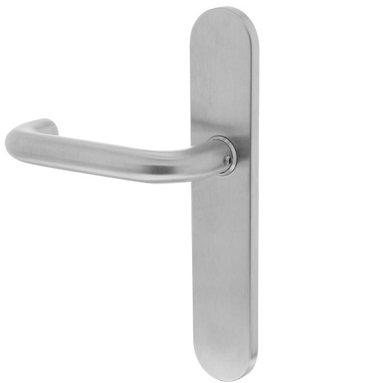 Intersteel enkele Deurkruk rond Ø19mm links verdekt blind rvs