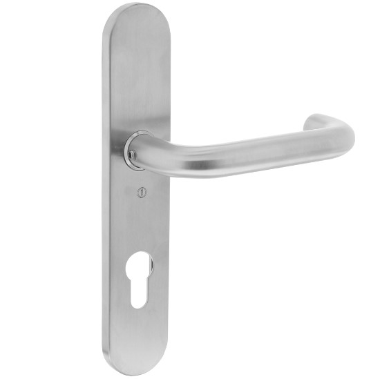 Intersteel enkele Deurkruk rond Ø19mm rechts verdekt PC72 rvs