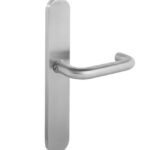 Intersteel Deurkruk rond Ø19mm op XL schild 278x40mm verdekt blind rvs