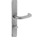 Intersteel Deurkruk rond Ø19mm op XL schild 278x40mm verdekt WC728 rvs