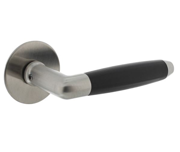 Intersteel enkele Deurkruk Combinatie met ronde rozet RVS