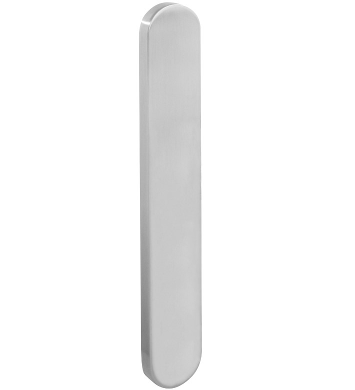 Intersteel schild XL ovaal 278x40x10mm geheel blind rvs