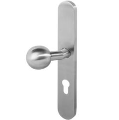 Intersteel Knopschild XL links verdekt Rond PC72 rvs