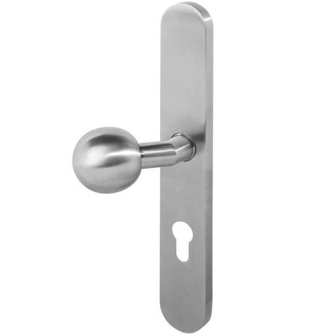 Intersteel Knopschild XL links verdekt Rond PC72 rvs