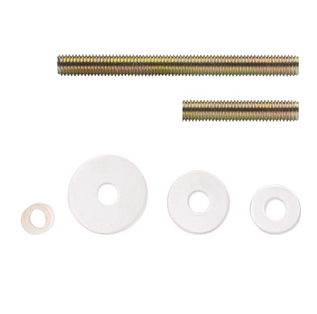 Intersteel Bevestigingsset B doorgaand paarsgewijze montage voor hout/glas/pvc/alu deurdikte 10-65 mm