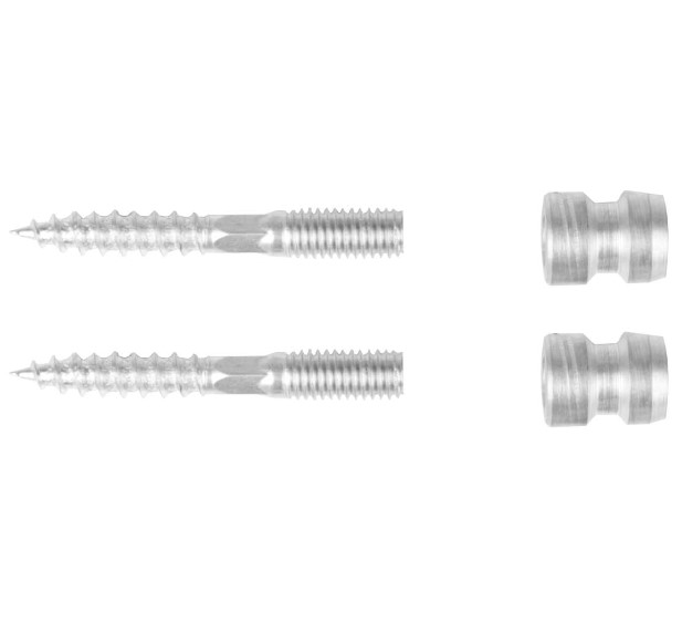 Intersteel Bevestigingsset A enkelzijdige montage blind voor hout Ø25, Ø32mm