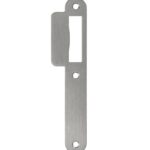 Sluitplaat korte lip 39 mm loopslot rvs