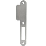 Sluitplaat korte lip 39 mm kastslot rvs
