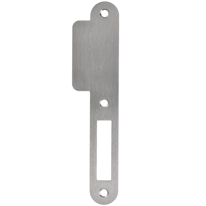 Sluitplaat korte lip 39 mm kastslot rvs