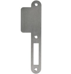 Sluitplaat lange lip 48 mm kastslot rvs