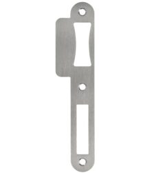 Sluitplaat korte lip 39 mm tonrolslot rvs