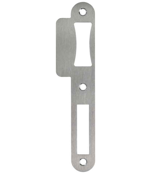 Sluitplaat korte lip 39 mm tonrolslot rvs