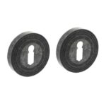 Intersteel sleutelrozetten verdekt met rillen ø54x9mm en nokken oud grijs