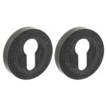 Intersteel cilinderrozetten verdekt met rillen ø54x9mm en nokken oud grijs