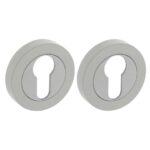 Intersteel cilinderrozetten verdekt ø52x10mm met nokken wit