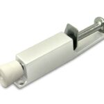 Deurvastzetter voetstift 25x120 mm wit