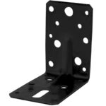 Starx hoekanker met ril verzinkt 90x90x60x2.5 mm 1 stuk zwart