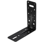 Starx hoekanker met ril verzinkt 150x150x60x2.5 mm 1 stuk zwart