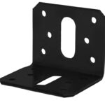 Starx hoekanker vlak verzinkt 50x50x58x2.5 mm 1 stuk zwart