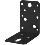 Starx hoekanker vlak verzinkt 90x90x60x2.5 mm 1 stuk zwart