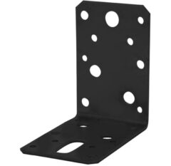Starx hoekanker vlak verzinkt 90x90x60x2.5 mm 1 stuk zwart