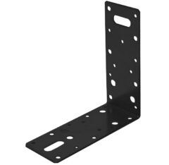 Starx hoekanker vlak verzinkt 150x150x60x2.5 mm 1 stuk zwart