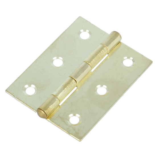 Smalscharnier met vaste pen 50x39 mm vermessingd