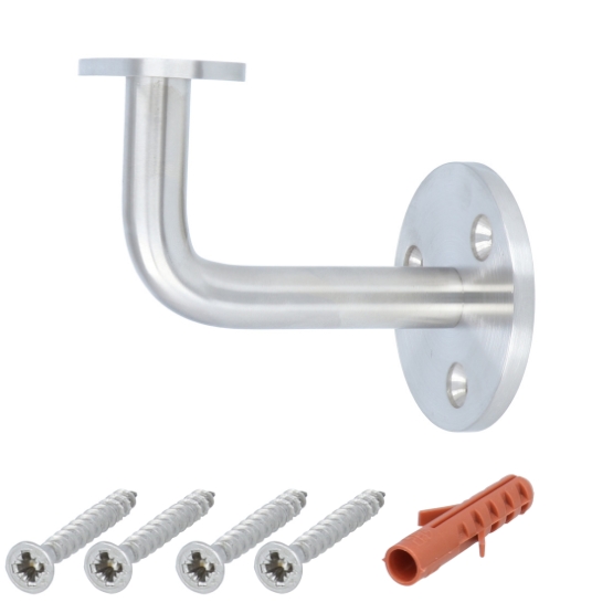 Leuninghouder opschroevend vlak zadel rvs